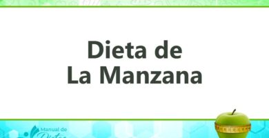 la dieta de la manzana