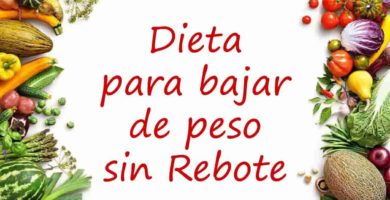 dieta para bajar de peso sin rebote