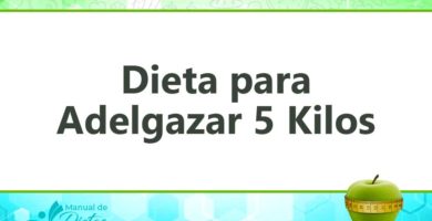 la dieta para adelgazar 5 kilos