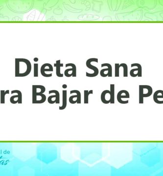 la dieta sana para bajar de peso