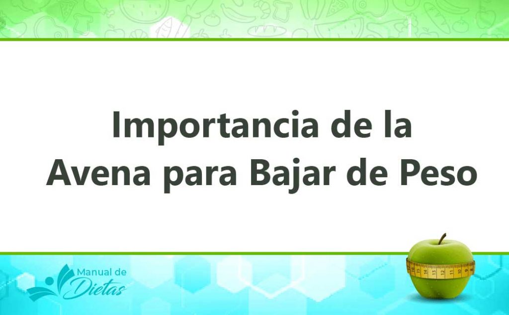 importancia de la avena para adelgazar