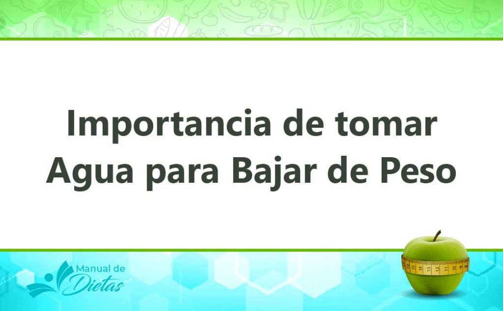 importancia del agua para adelgazar